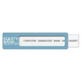 Crystal View Contempo Style Reusable Desk & Wall Name Plate (10"x2")